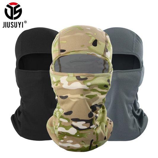 Quick-dry Sun-proof Balaclava Cap Sport Hiking Camping Bicycle Camouflage Hat Helmet Liner Windproof Ski Full Face Mask Beanies