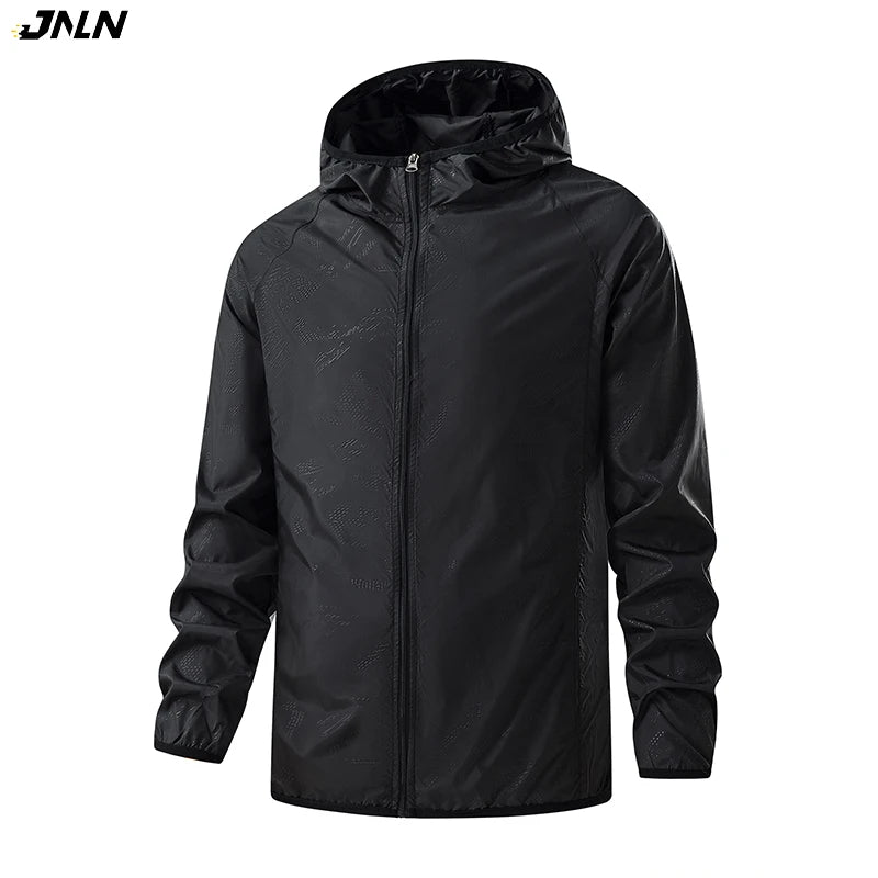 Men Women Hiking Jacket Waterproof Sun Protection Windbreaker Unisex Camping Climbing Outdoor Rain Coat Portable Clothes